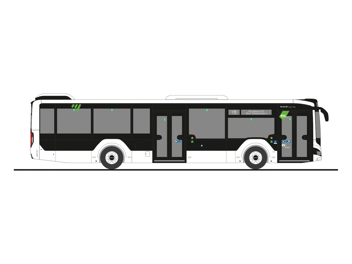 1:87 Rietze - MAN Lions City 12, 2018, Regionalverkehr Erzgebirge
