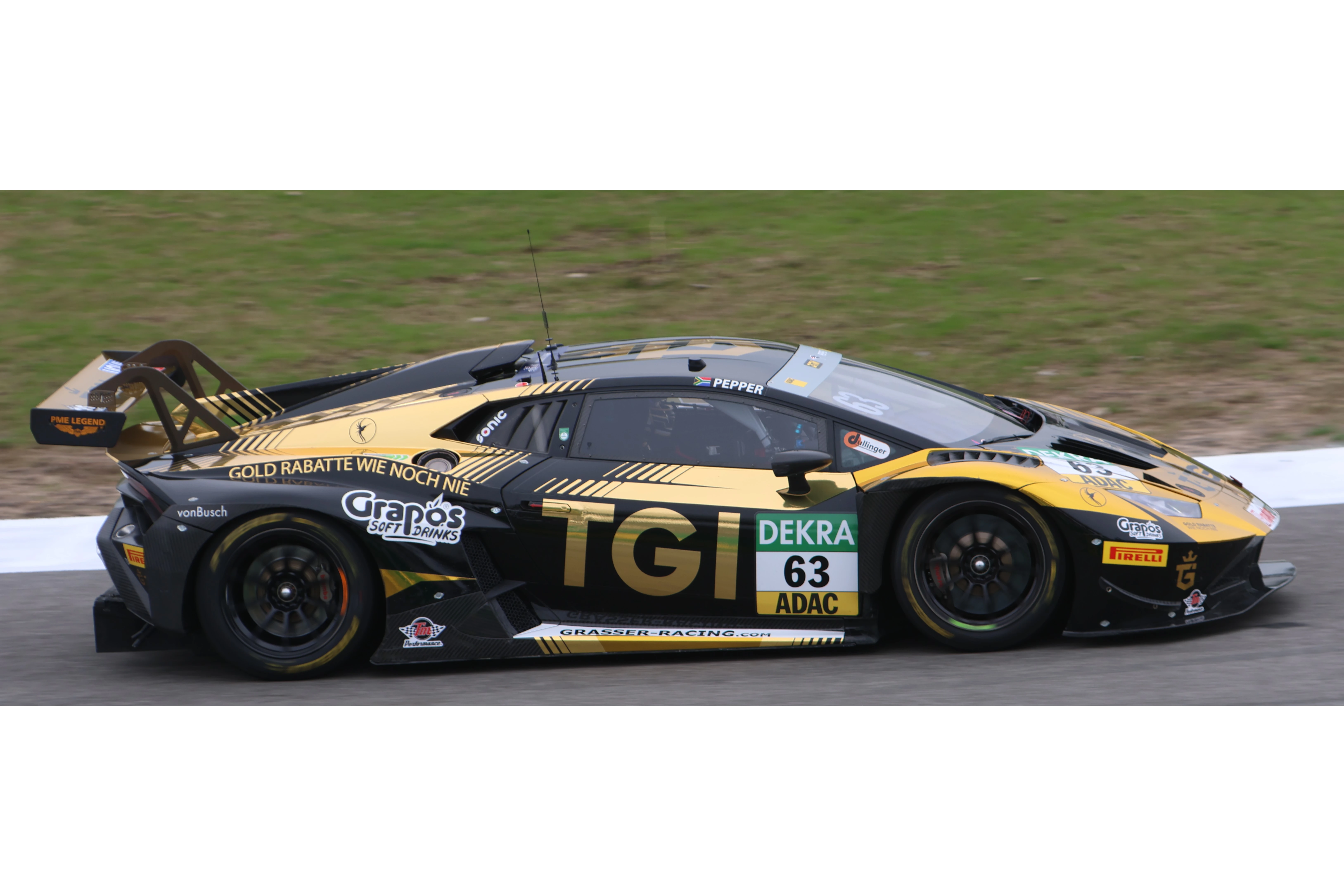 1:43 Spark - Lamborghini Huracán GT3 Evo2 No.63 TGI Team Lamborghini by GRT DTM 2025 Jordan Pepper