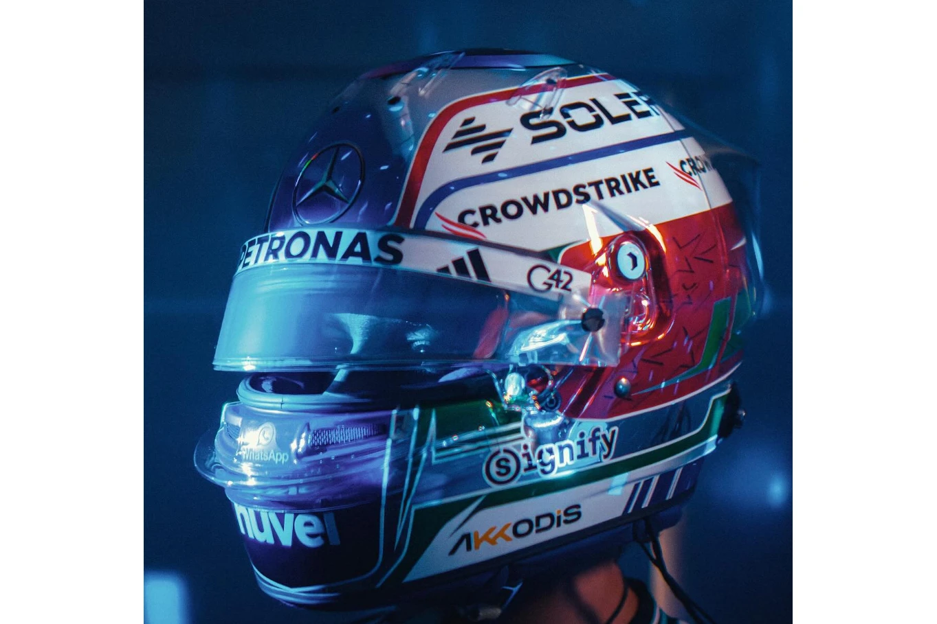 1:5 Spark Helmet - Mercedes-AMG PETRONAS F1 Team - Kimi Antonelli - Las Vegas GP 2025