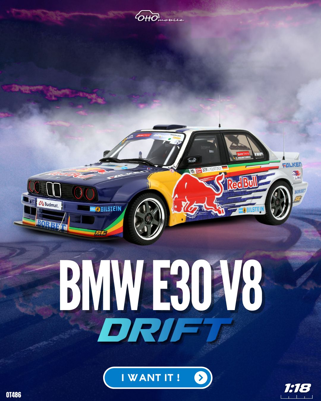 1:18 Otto Mobile - BMW E30 V8 Drift