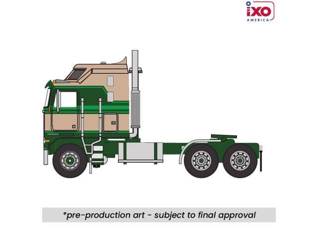 1:64 Ixo USA - 1976 Kenworth K100 Aerodyne, tan/green