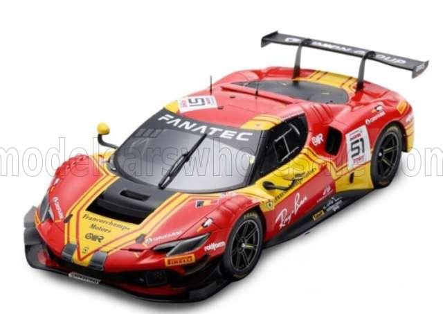 1:24 Bburago - Ferrari 296 GT3 3.0L Turbo V6 Team AF Corse #51 Imsa Season 2025 A. Rovera - A. Pierguidi - V. Abril