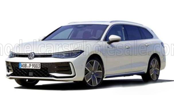 1:43 Bburago - 2024 Volkswagen Passat Varinat White