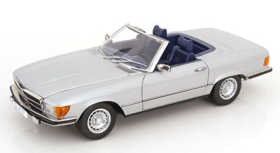 1:12 KK Scale - Mercedes 450 SL R107 mit abnehmbarem Softtop 1985 silber