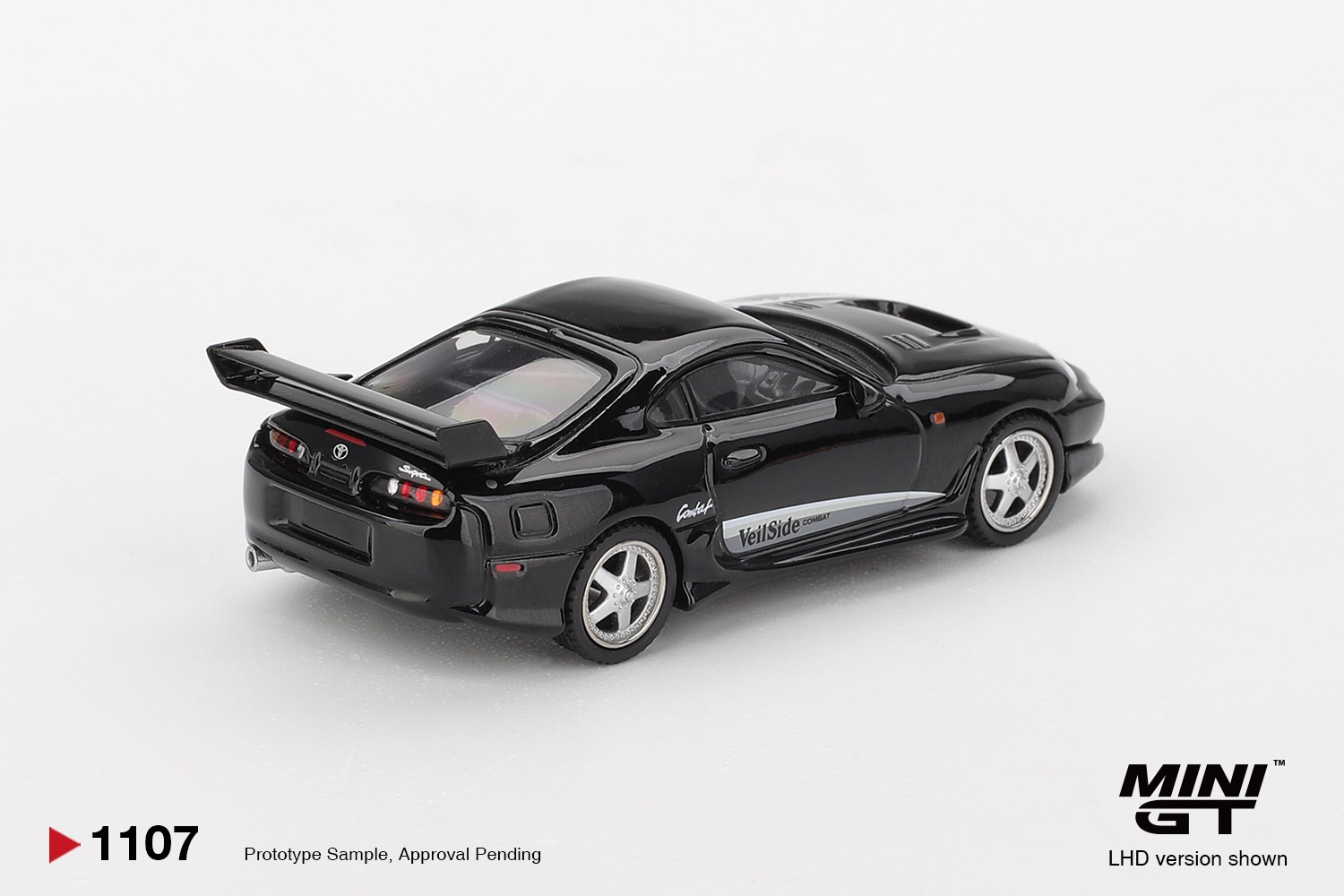 1:64 Mini GT - 2011 Toyota Supra MK4 (A80) Veilside Combat V-II, black *Blister packaging*