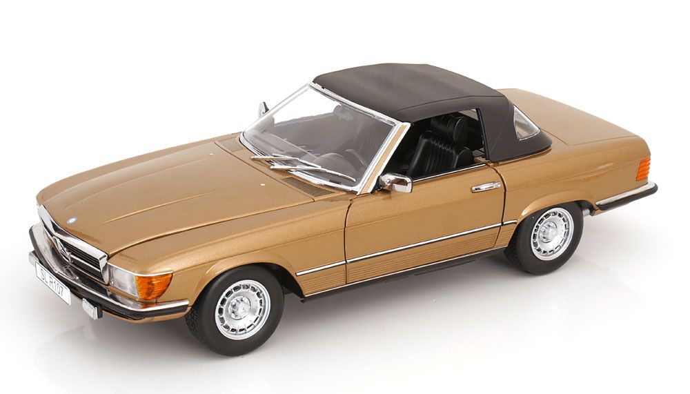 1:12 KK Scale - Mercedes 450 SL R107 mit abnehmbarem Softtop 1985 goldmetallic