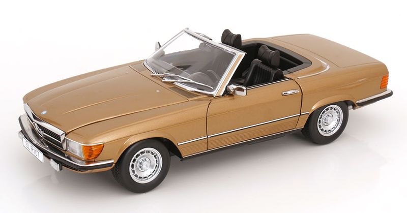 1:12 KK Scale - Mercedes 450 SL R107 mit abnehmbarem Softtop 1985 goldmetallic 1:12 KK Scale - Mercedes 450 SL R107 mit abnehmbarem Softtop 1985 goldmetallic