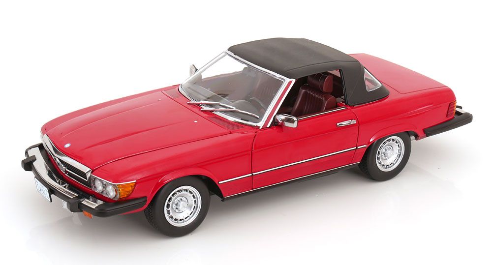 1:12 KK Scale - Mercedes 450 SL R107 US-Version mit abnehmbarem Softtop 1979 rot