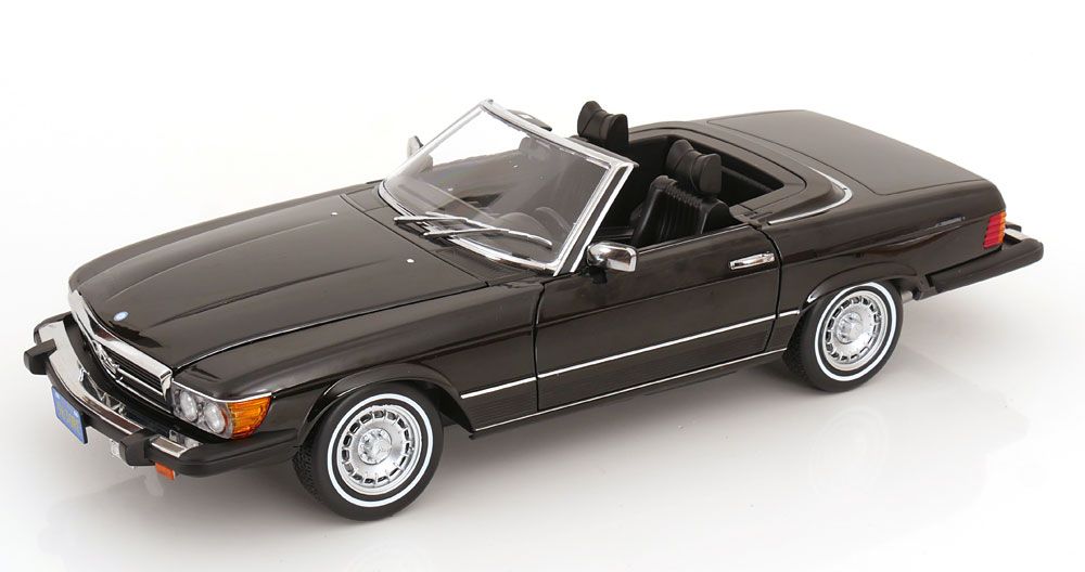 1:12 KK Scale - Mercedes 450 SL R107 US-Version mit abnehmbarem Softtop 1979 schwarz