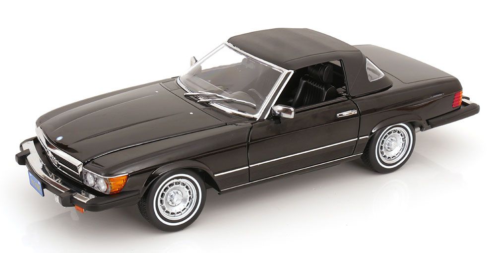 1:12 KK Scale - Mercedes 450 SL R107 US-Version mit abnehmbarem Softtop 1979 schwarz
