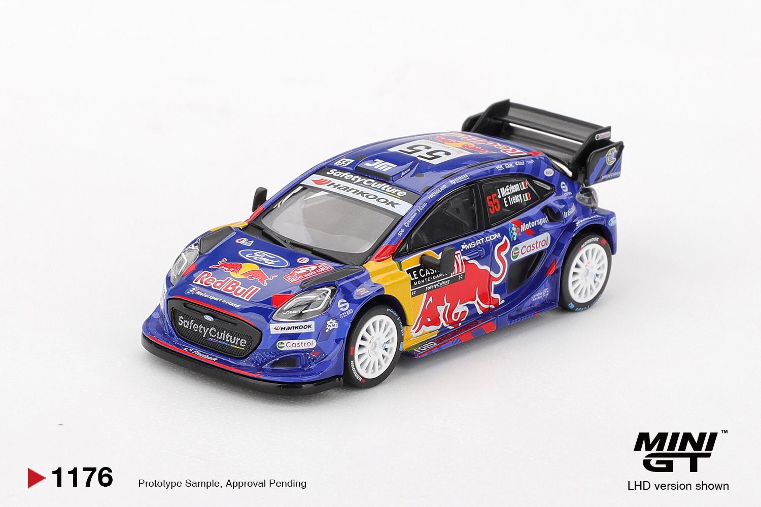 1:64 Mini GT - 2025 Ford Puma Rally 1 #55 M-Sport Ford Rally Monte Carlo