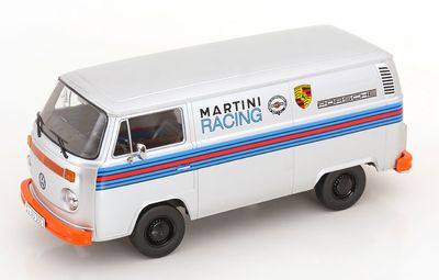 1:18 KK Scale - VW T2b Kastenwagen Porsche Martini Racing 1972 silber 1:18 KK Scale - VW T2b Kastenwagen Porsche Martini Racing 1972 silber