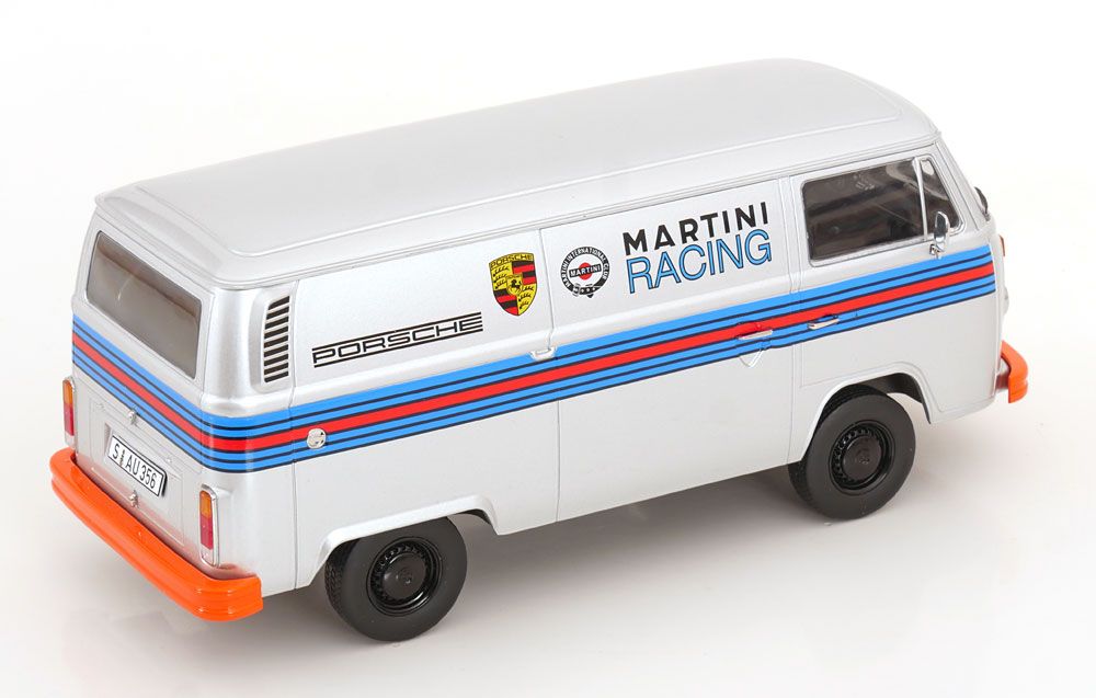 1:18 KK Scale - VW T2b Kastenwagen Porsche Martini Racing 1972 silber