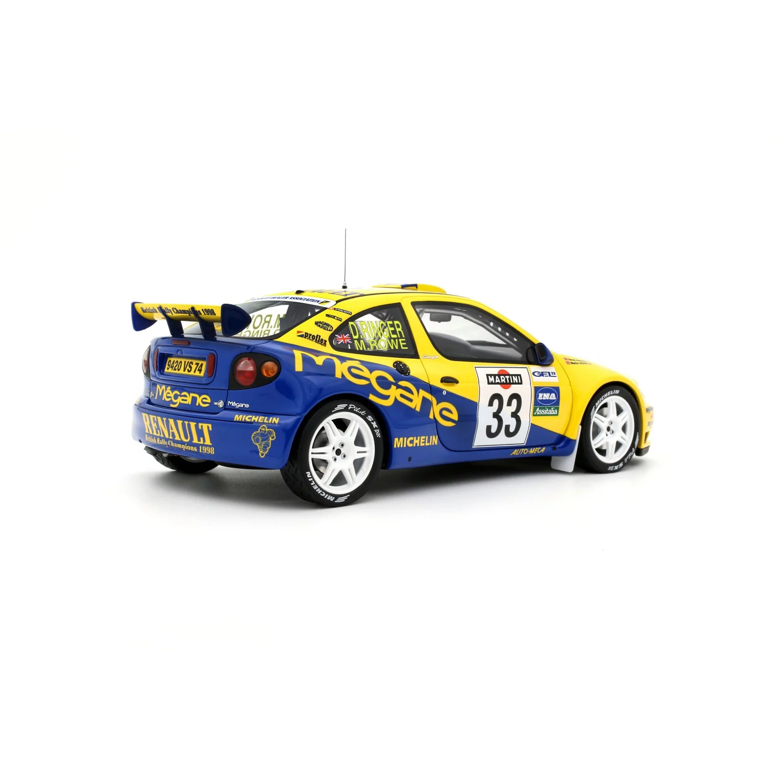 1:18 Otto Mobile - Renault Megane Maxi San Remo 1998 Martin Rowe