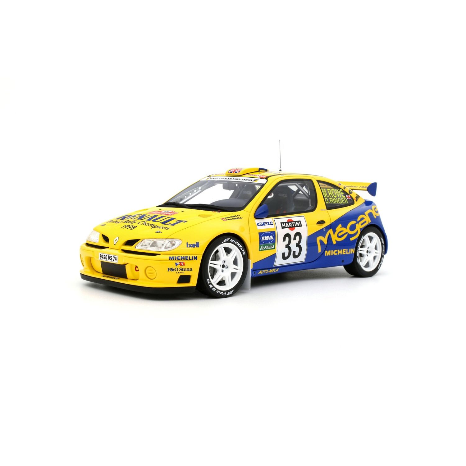 1:18 Otto Mobile - Renault Megane Maxi San Remo 1998 Martin Rowe