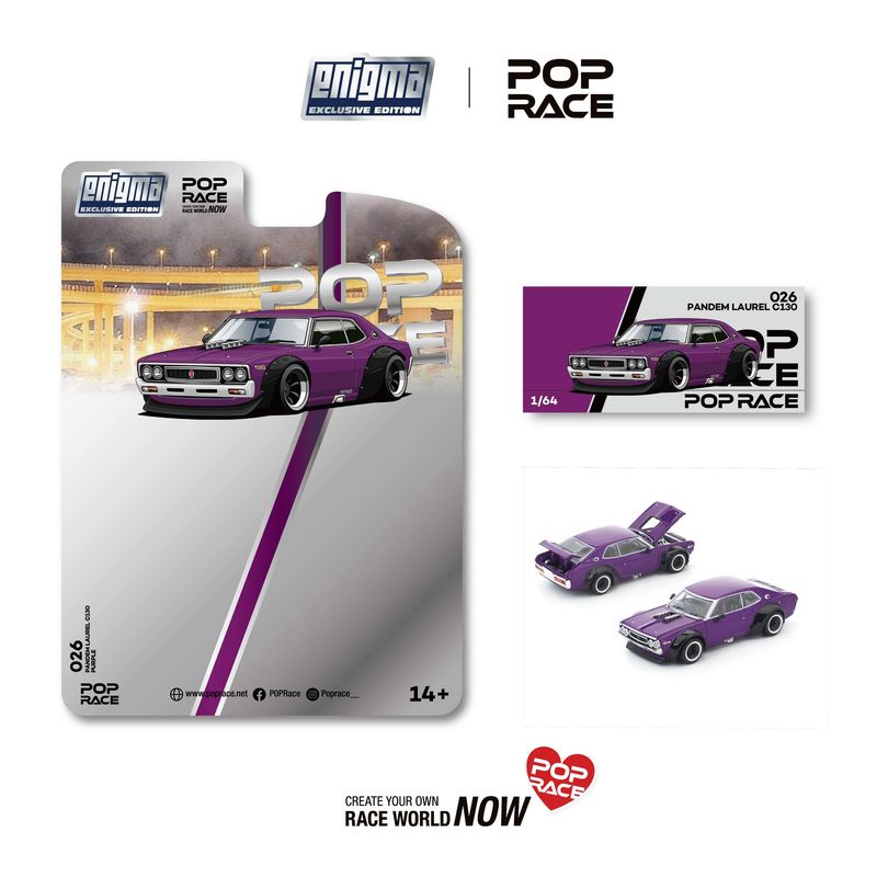 1:64 Pop Race Limited - PANDEM Laurel C130, purple *Enigma Exclusive* 1:64 Pop Race Limited - PANDEM Laurel C130, purple *Enigma Exclusive*