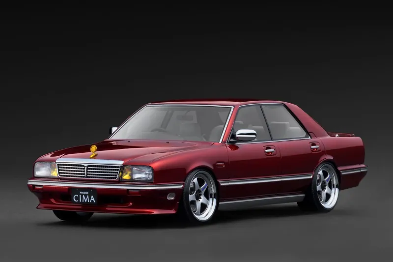 1:18 Ignition -  Nissan Cedric CIMA (Y31), wine red