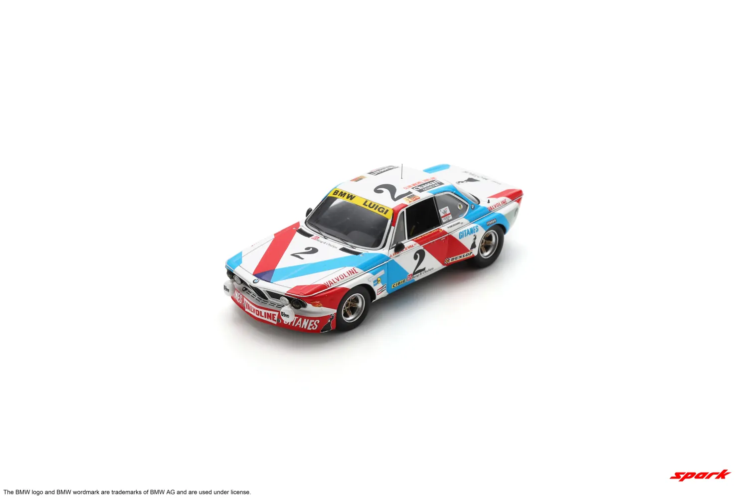 1:43 Spark - BMW 3.0CSi No.2 Winner Spa 24H 1975 Jean Xhenceval -H. de Fierlant