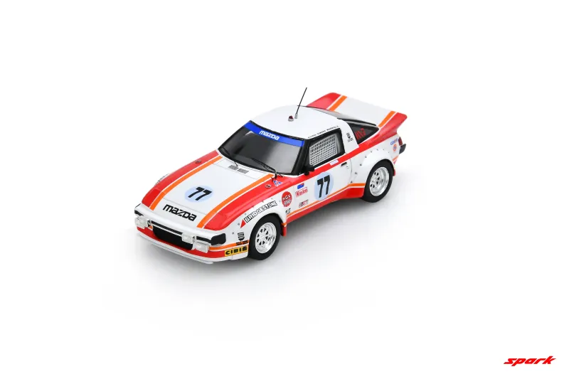 1:43 Spark - Mazda RX-7 No.77 6th Daytona 24H 1979 R. Mandeville - A. Johnson - W. Bohren