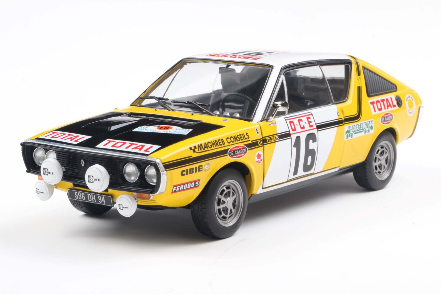 1:18 Solido - Renault 17 Ph.1 – RALLYE DU MAROC – 1976 – #23 PRIVE/ TILBERT