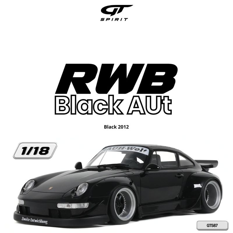 1:18 GT Spirit - 2012 Porsche RWB Black AUt Black