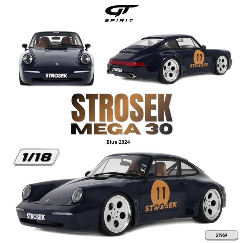 1:18 GT Spirit - 2024 Porsche Strosek Mega 30 Blue