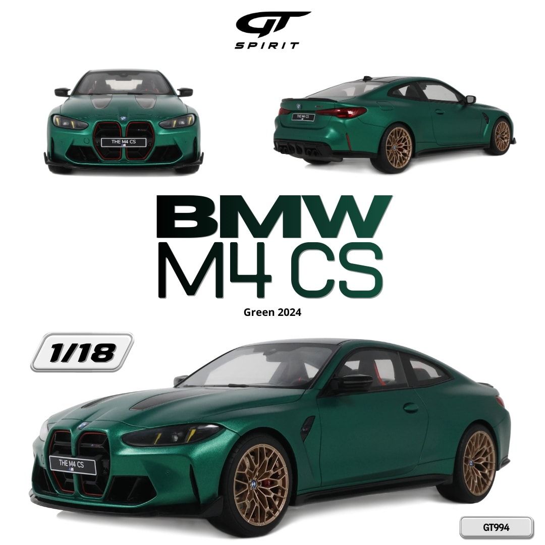 1:18 GT Spirit - 2024 BMW M4 CS Green