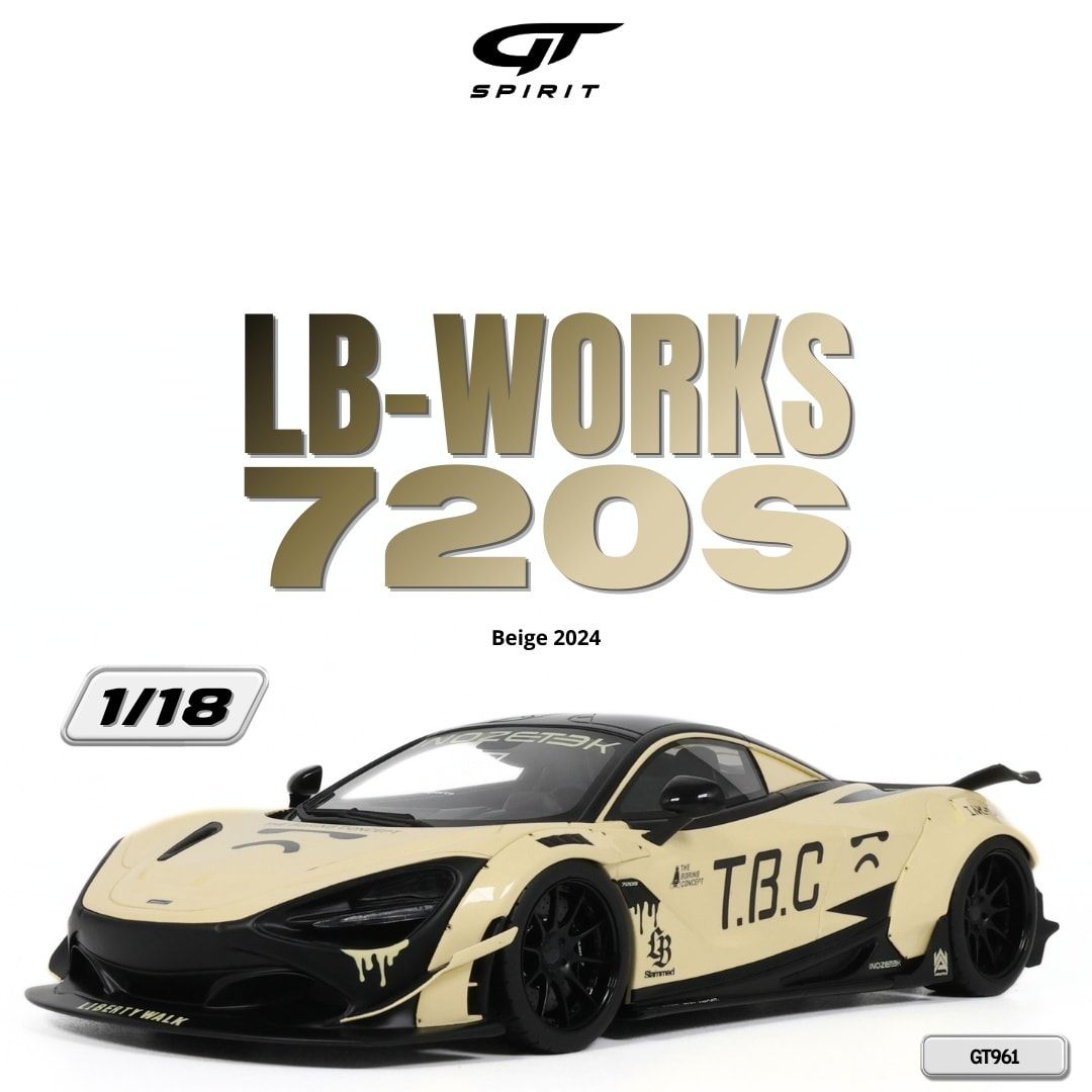 1:18 GT Spirit - 2024 McLaren LB-Works 720S Sand