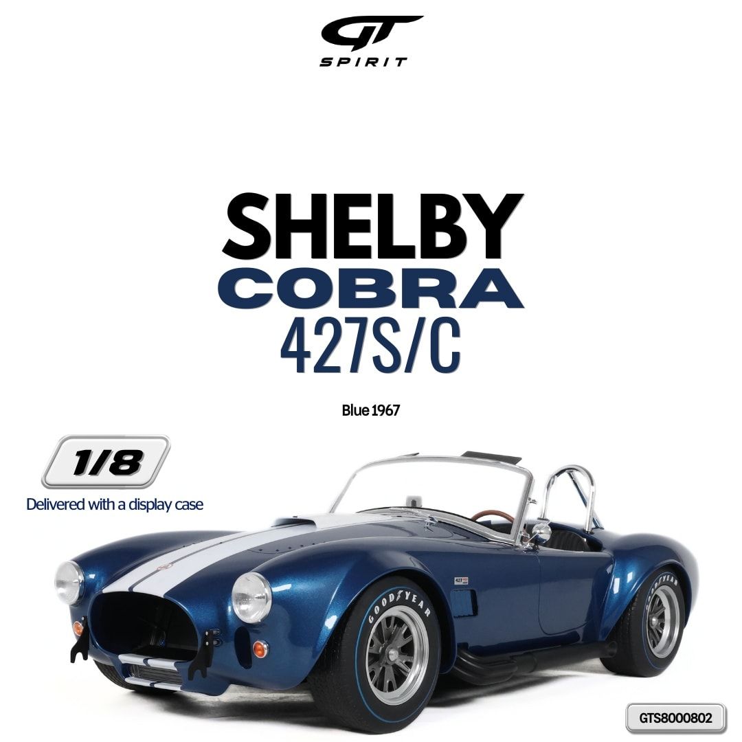 1:8 GT Spirit - 1967 Shelby Cobra 427S/C Blue