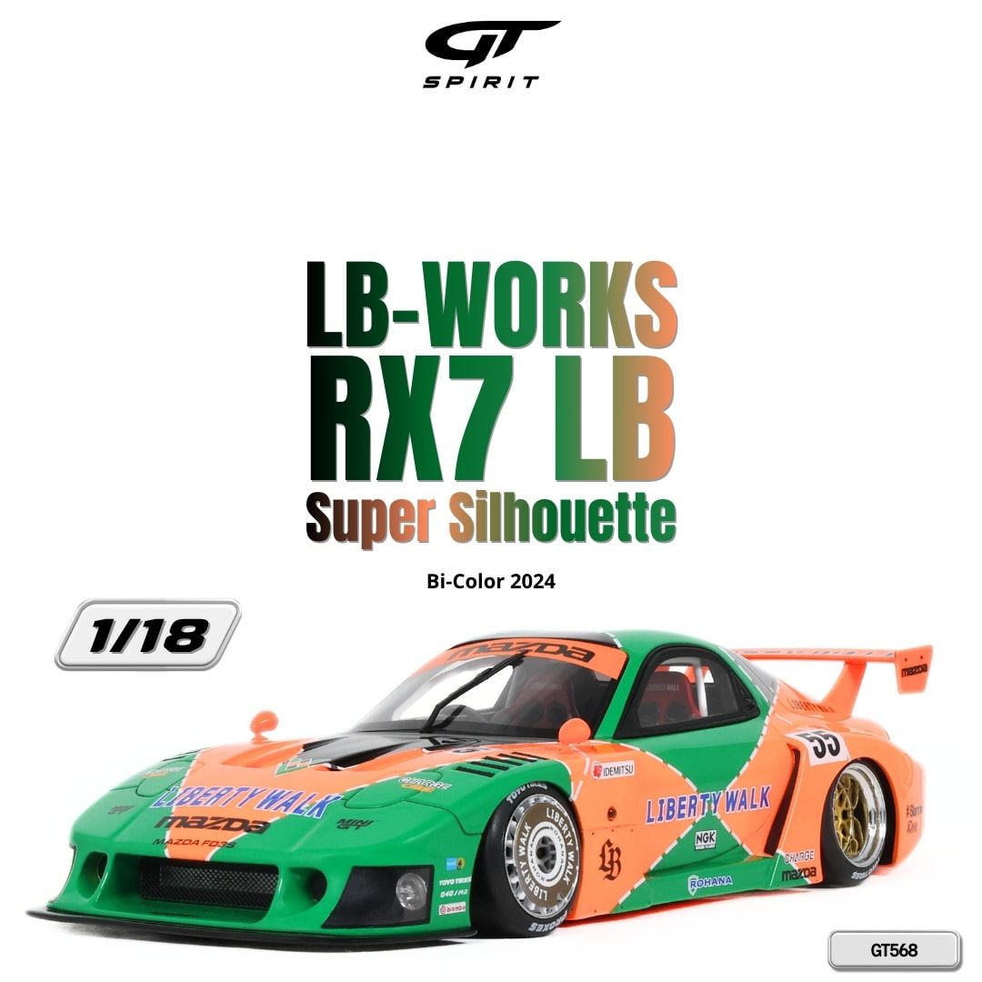1:18 GT Spirit - 2024 Mazda LB-Works RX7 LB Super Silhouette