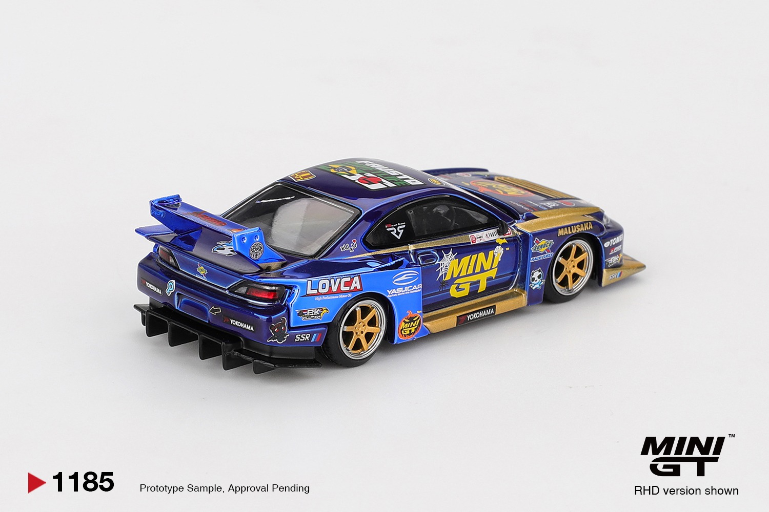 1:64 Mini GT - 2025 Nissan Silvia S15 Team Mini GT Liberty Walk #555 LB-SUPER Silhouette TAS *Blister packaging*