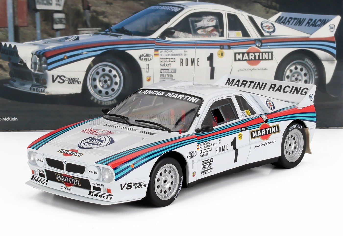 1:18 Werk83 - Lancia 037 Team Martini Racing #1 Winner Rally Monte Carolo 1983 W. Röhrl - C. Geistdorfer