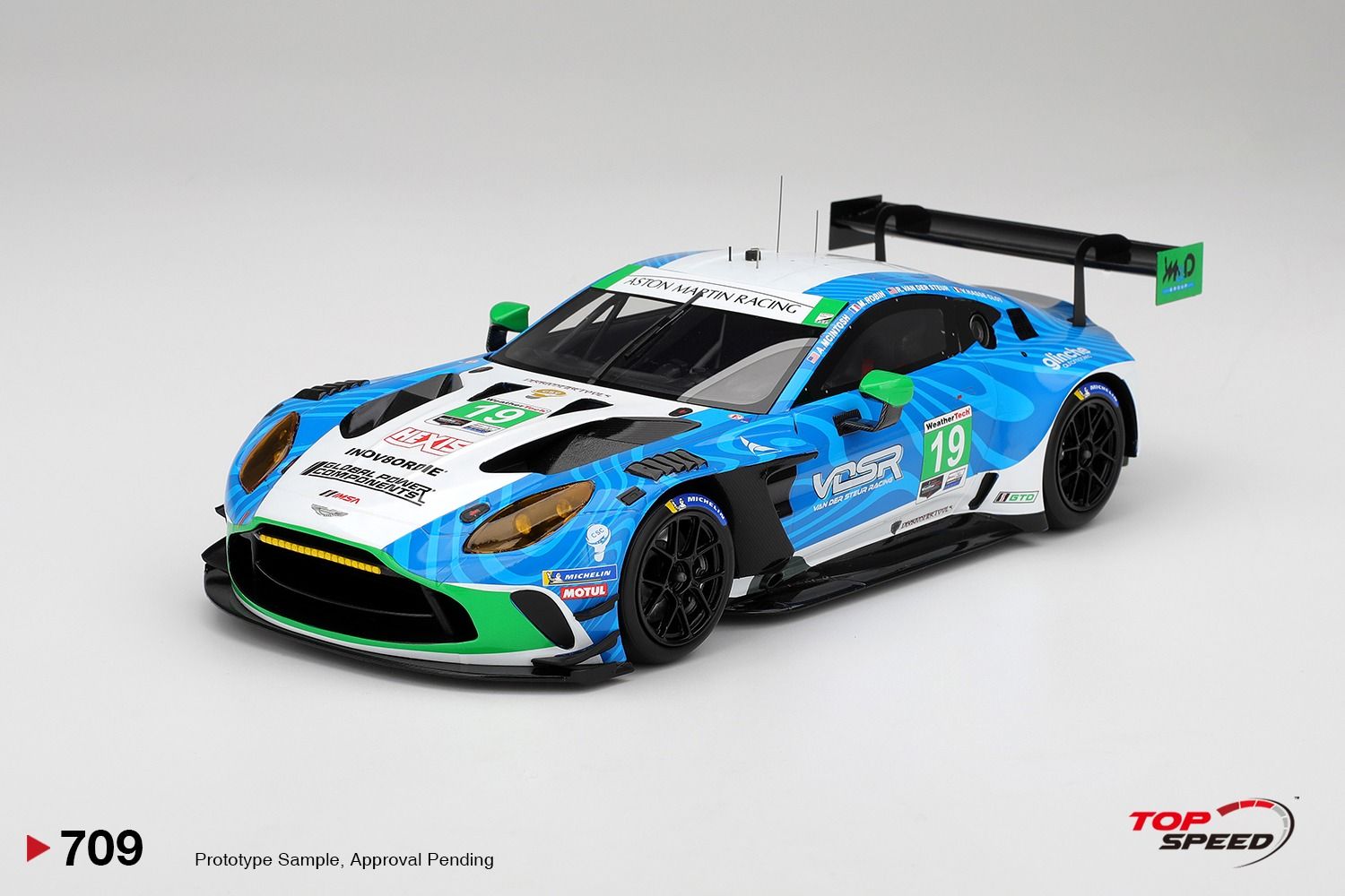 1:18 TSM - Aston Martin Vantage AMR GT34.0L Turbo Team Van der Steur Racing #19 Imsa 24h Daytona 2025 R. Van der Steur - V. Hasse-Colt - A. McIntosh - M. Robin