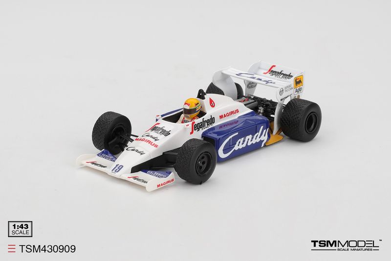 1:43 TSM - Toleman F1 TG184 Hart Turbo #19 2nd Monaco GP 1984 A. Senna