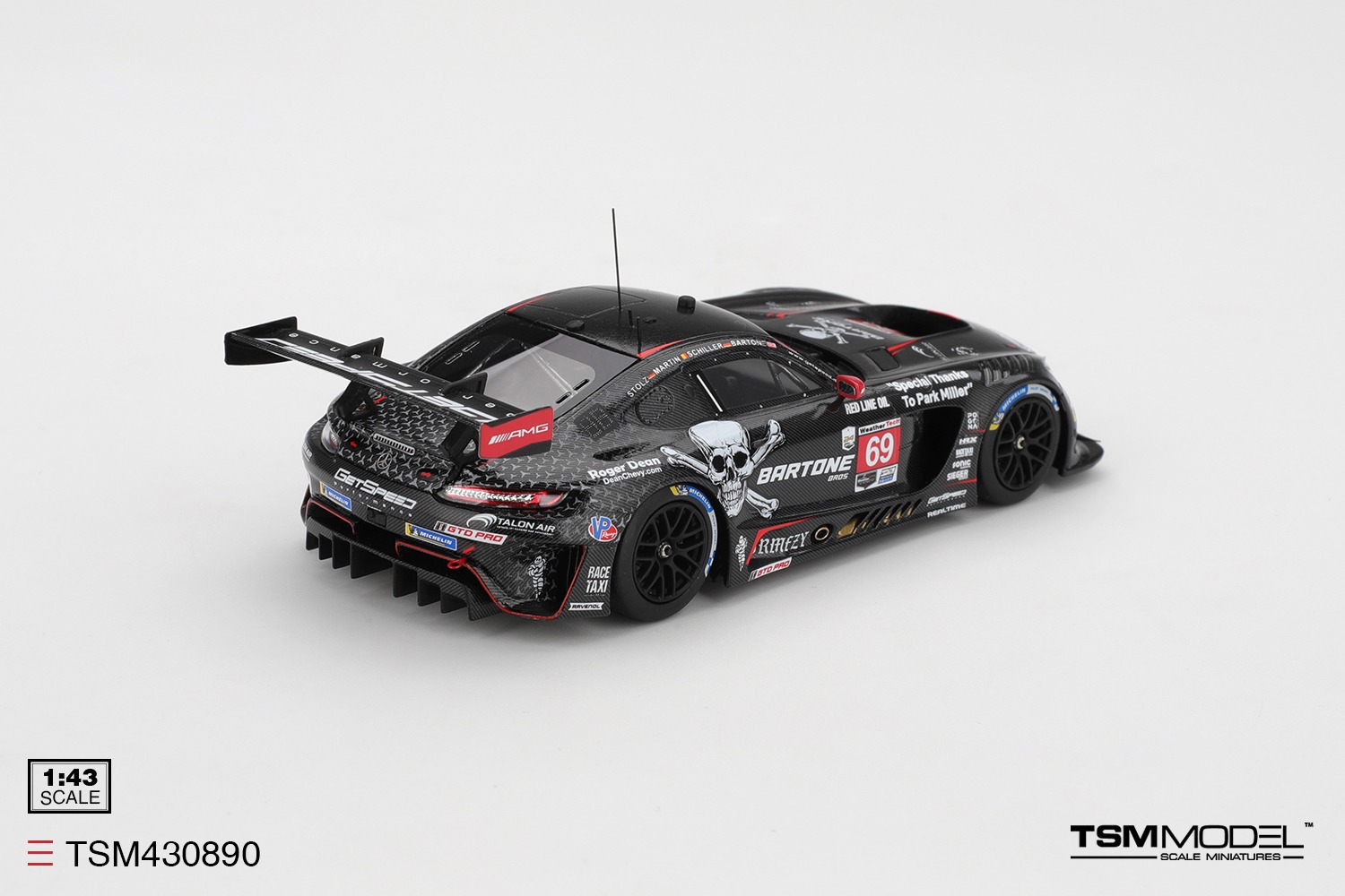 1:43 TSM - Mercedes AMG GT3 6.2L V8 Team Getspeed #69 Imsa 24h Daytona 2025 A. Bartone - M. Martin - F. Schiller - L. Stolz