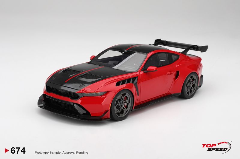1:18 TSM - 2025 Ford Mustang GTD Coupe Red