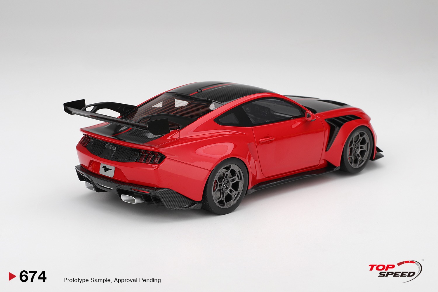 1:18 TSM - 2025 Ford Mustang GTD Coupe Red