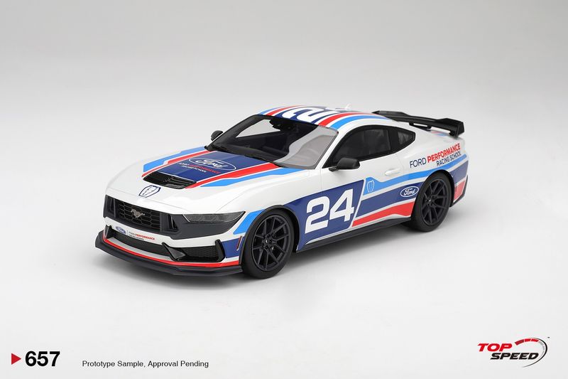 1:18 TSM - 2025 Ford Mustang Dark Horse #24 Ford Performance Racing School