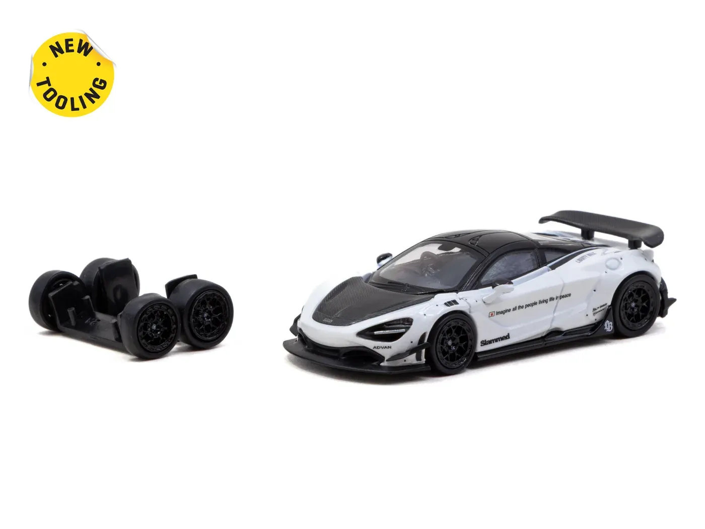 1:64 Tarmac - McLaren LB-Works 720S White 1:64 Tarmac - McLaren LB-Works 720S White