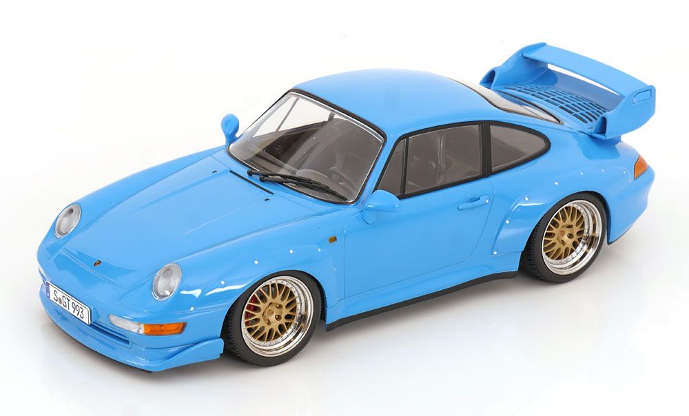 1:18 KK Scale - Porsche 911 (993) GT2 BBS Felgen 1996 hellblau