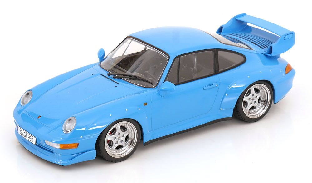 1:18 KK Scale - Porsche 911 (993) GT2 Speedline Felgen 1996 hellblau