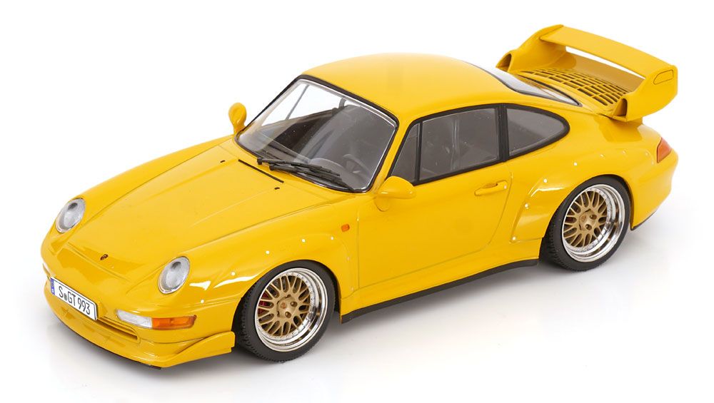 1:18 KK Scale - Porsche 911 (993) GT2 BBS Felgen 1996 gelb