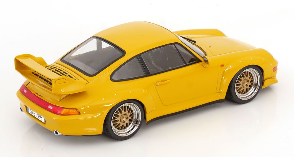 1:18 KK Scale - Porsche 911 (993) GT2 BBS Felgen 1996 gelb
