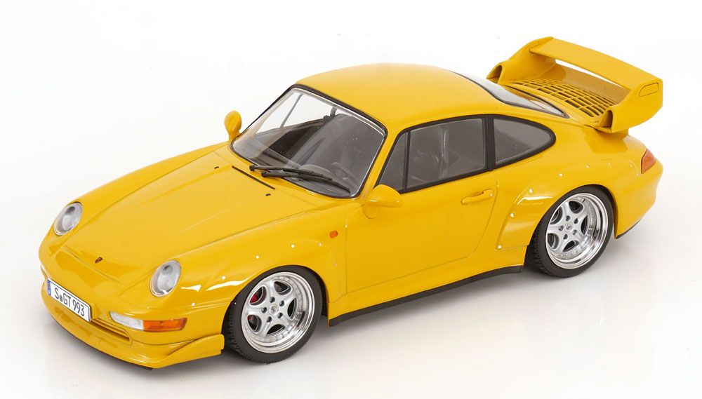 1:18 KK Scale - Porsche 911 (993) GT2 Speedline Felgen 1996 gelb