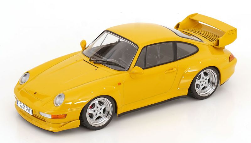 1:18 KK Scale - Porsche 911 (993) GT2 Speedline Felgen 1996 gelb