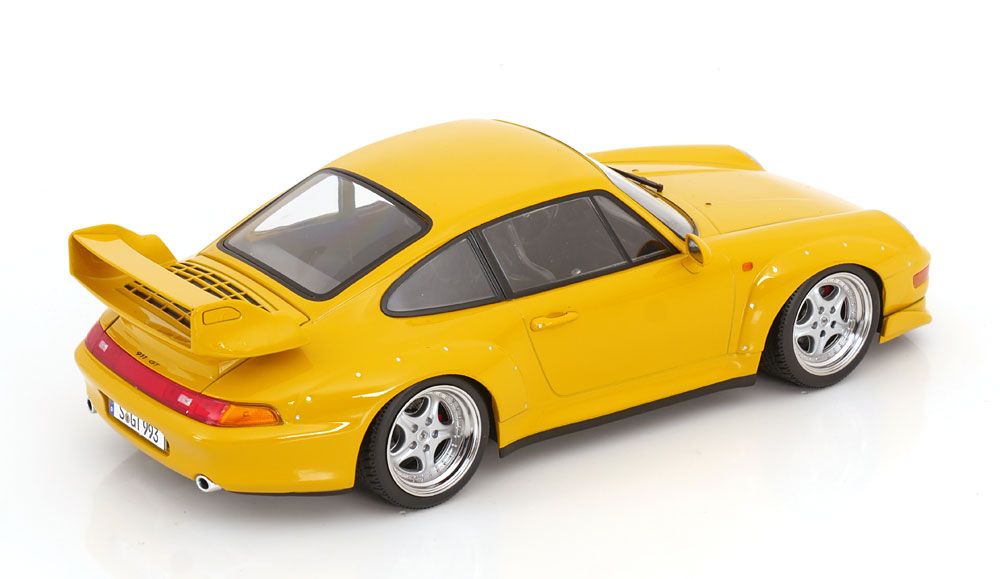 1:18 KK Scale - Porsche 911 (993) GT2 Speedline Felgen 1996 gelb