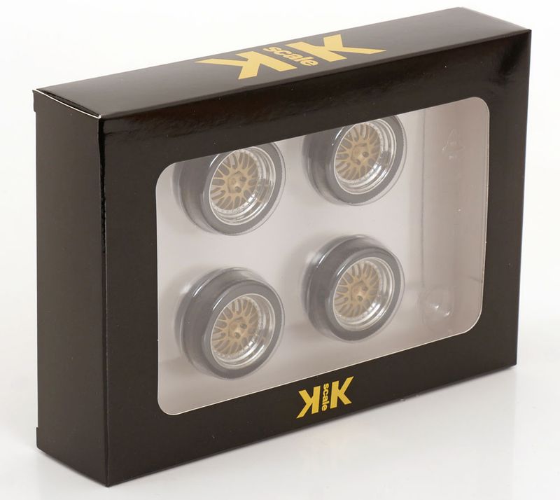 1:18 KK Scale - Porsche BBS Felgen und Reifen Set