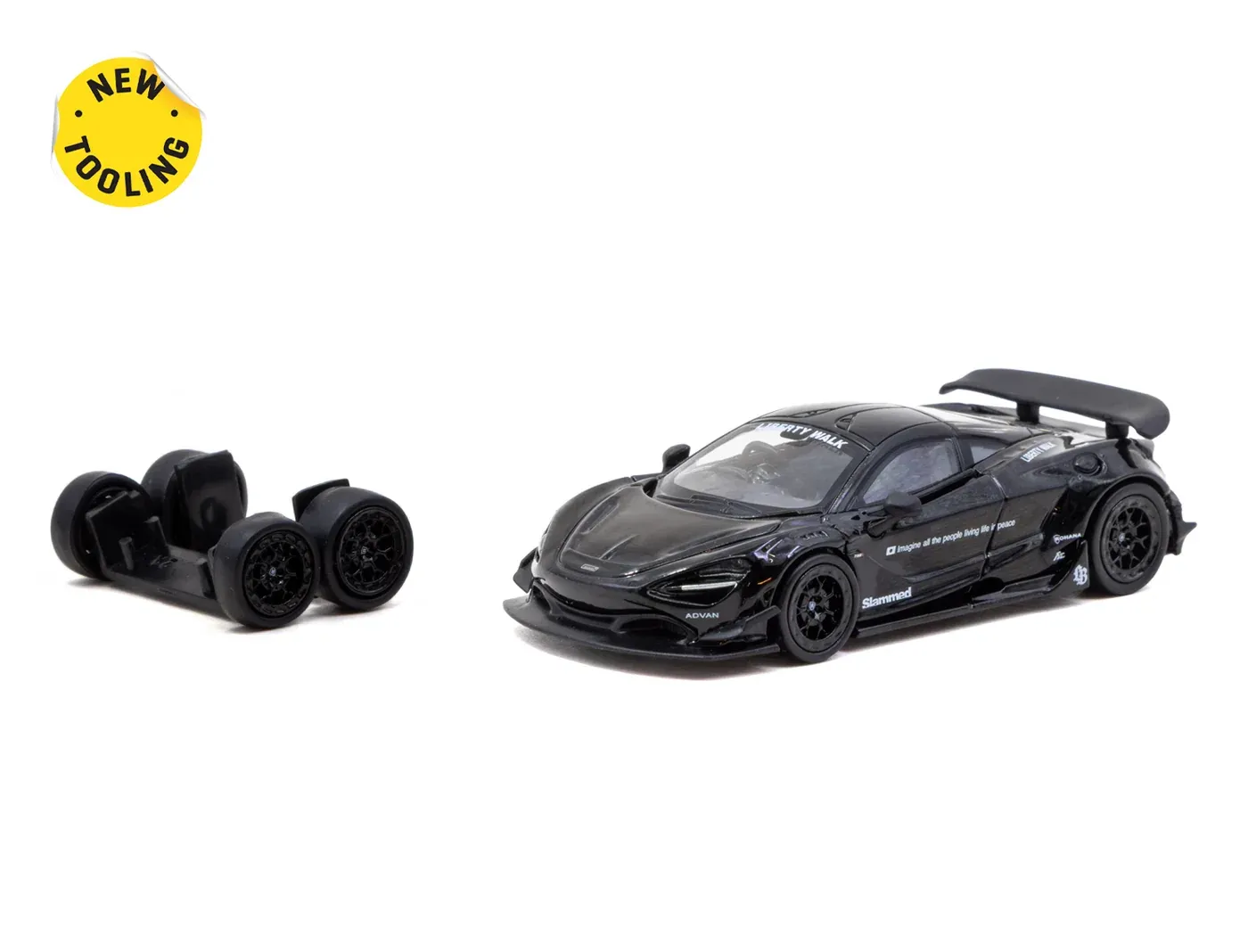 1:64 Tarmac - McLaren LB-Works 720S Black 1:64 Tarmac - McLaren LB-Works 720S Black