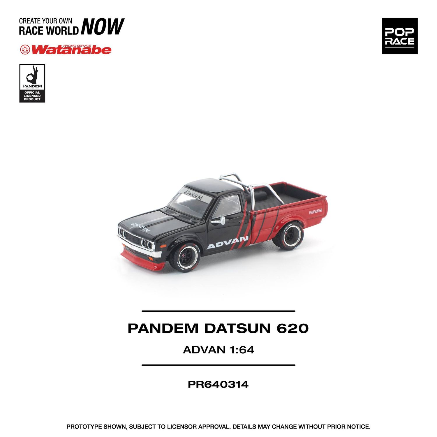 1:64 Pop Race Limited - Datsun Pandem 620 Advan
