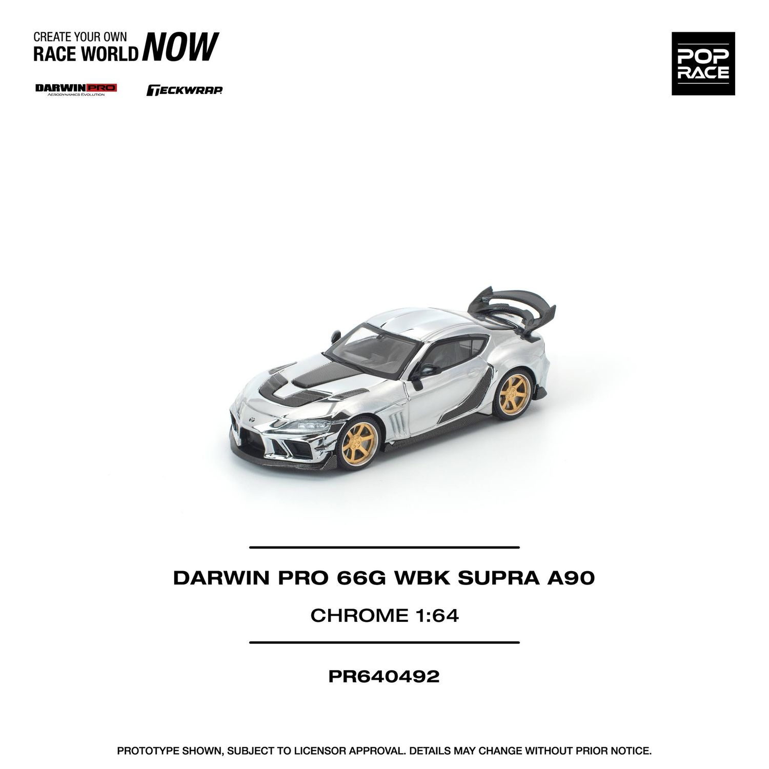 1:64 Pop Race Limited - Toyota Darwin Pro WBK Supra A90, chrome